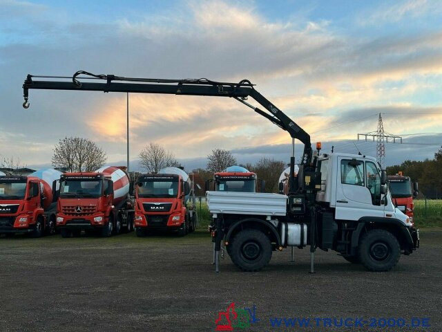 Nákladní automobil valníkový/ Plošinový, Auto s hydraulickou rukou Unimog U 300 4x4 Hiab Kran Fernbedienung Nur 78.144 Km: obrázek 8