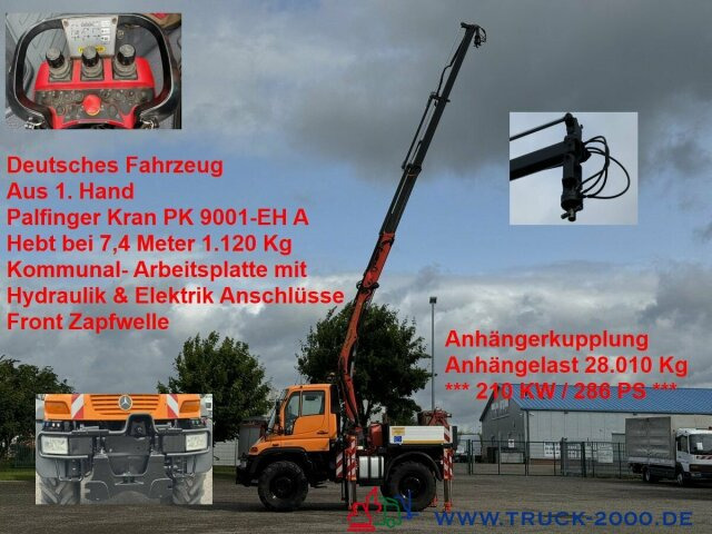 Unimog U400 4x4 PK9001 5.+6.Steuerkreis Zapfwelle 286PS - Nákladní automobil valníkový/ Plošinový, Auto s hydraulickou rukou: obrázek 1 Unimog U400 4x4 PK9001 5.+6.Steuerkreis Zapfwelle 286PS - Nákladní automobil valníkový/ Plošinový, Auto s hydraulickou rukou: obrázek 1