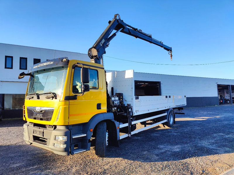 MAN TGM 18.250 Open box + HIAB 166-3 - Nákladní automobil valníkový/ Plošinový, Auto s hydraulickou rukou: obrázek 1 MAN TGM 18.250 Open box + HIAB 166-3 - Nákladní automobil valníkový/ Plošinový, Auto s hydraulickou rukou: obrázek 1