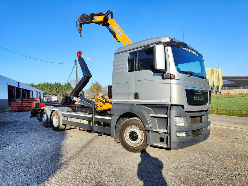 MAN TGX 26.400 6x2 Euro5 Container LEEBUR + Crane Effer 145 - Hákový nosič kontejnerů, Auto s hydraulickou rukou: obrázek 2 MAN TGX 26.400 6x2 Euro5 Container LEEBUR + Crane Effer 145 - Hákový nosič kontejnerů, Auto s hydraulickou rukou: obrázek 2