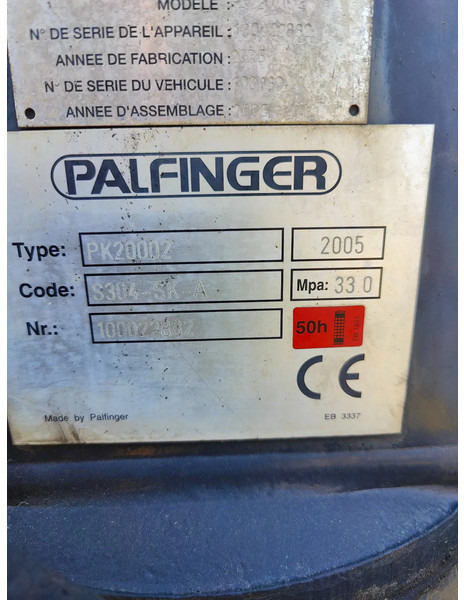 Palfinger Year 2005 PK20002 remote 4x hydraulic - Výložník: obrázek 5 Palfinger Year 2005 PK20002 remote 4x hydraulic - Výložník: obrázek 5