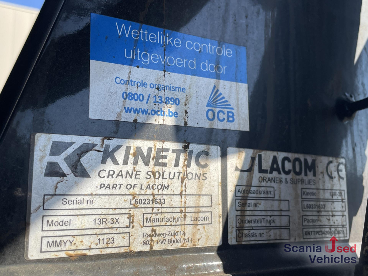 PACTON PACTON TPL.342 CB LIFT AXLE KINETIC 13R-3X CRANE - Přívěs plato/ Valník: obrázek 5 PACTON PACTON TPL.342 CB LIFT AXLE KINETIC 13R-3X CRANE - Přívěs plato/ Valník: obrázek 5