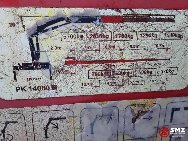 Nákladní automobil valníkový/ Plošinový, Auto s hydraulickou rukou DAF 95 360 palfinger pk 080-3: obrázek 12