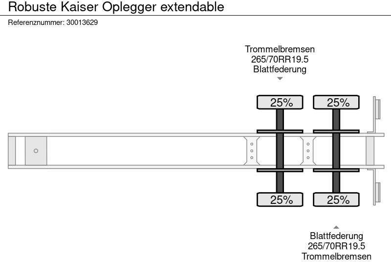 Podvalníkový návěs Robuste Kaiser Oplegger extendable: obrázek 13