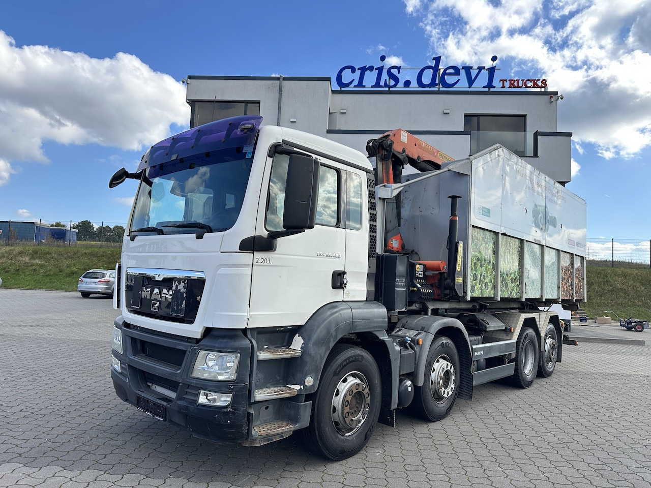 MAN TGS 35.400 8x2 Intarder PK 16502 Glasmulde - Hákový nosič kontejnerů, Auto s hydraulickou rukou: obrázek 1 MAN TGS 35.400 8x2 Intarder PK 16502 Glasmulde - Hákový nosič kontejnerů, Auto s hydraulickou rukou: obrázek 1