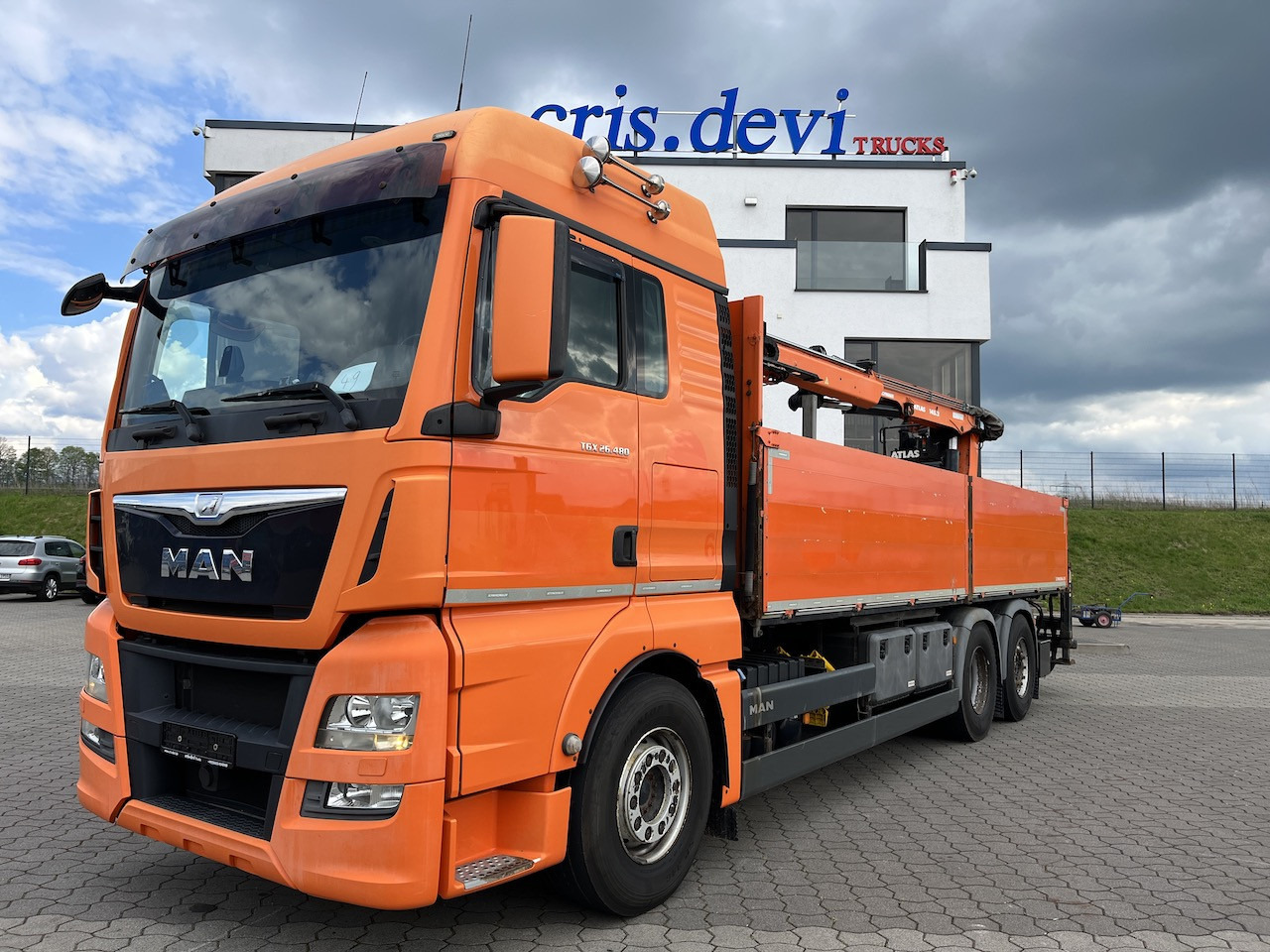 MAN TGX 26.480 6x2 Atlas 145.2 Kran Baustoff AHK - Nákladní automobil valníkový/ Plošinový, Auto s hydraulickou rukou: obrázek 1 MAN TGX 26.480 6x2 Atlas 145.2 Kran Baustoff AHK - Nákladní automobil valníkový/ Plošinový, Auto s hydraulickou rukou: obrázek 1