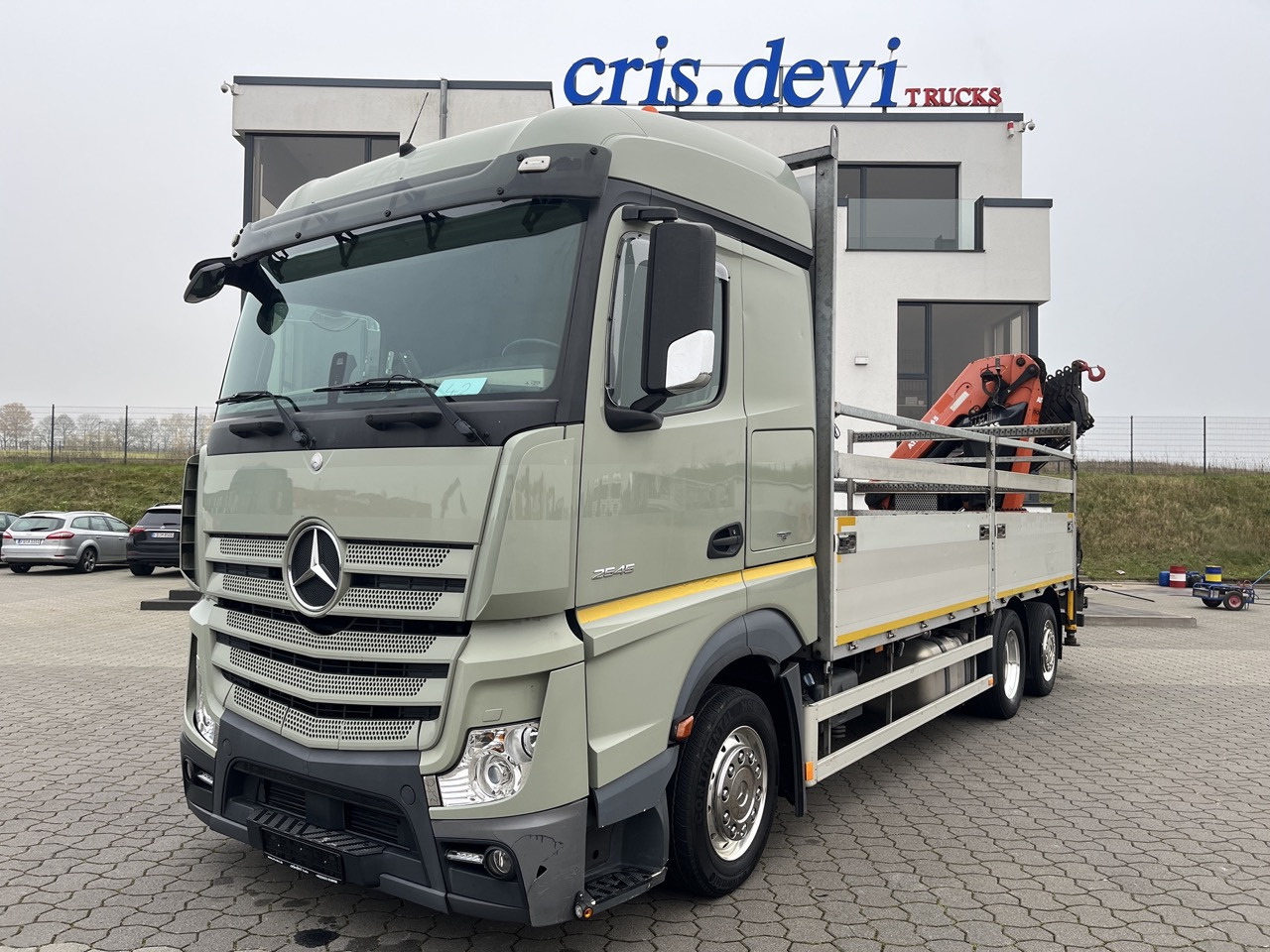 Mercedes-Benz Actros 2545 6x2 Effer - Atlas 265-A6 Lenk- Liftachse - Nákladní automobil valníkový/ Plošinový, Auto s hydraulickou rukou: obrázek 1 Mercedes-Benz Actros 2545 6x2 Effer - Atlas 265-A6 Lenk- Liftachse - Nákladní automobil valníkový/ Plošinový, Auto s hydraulickou rukou: obrázek 1