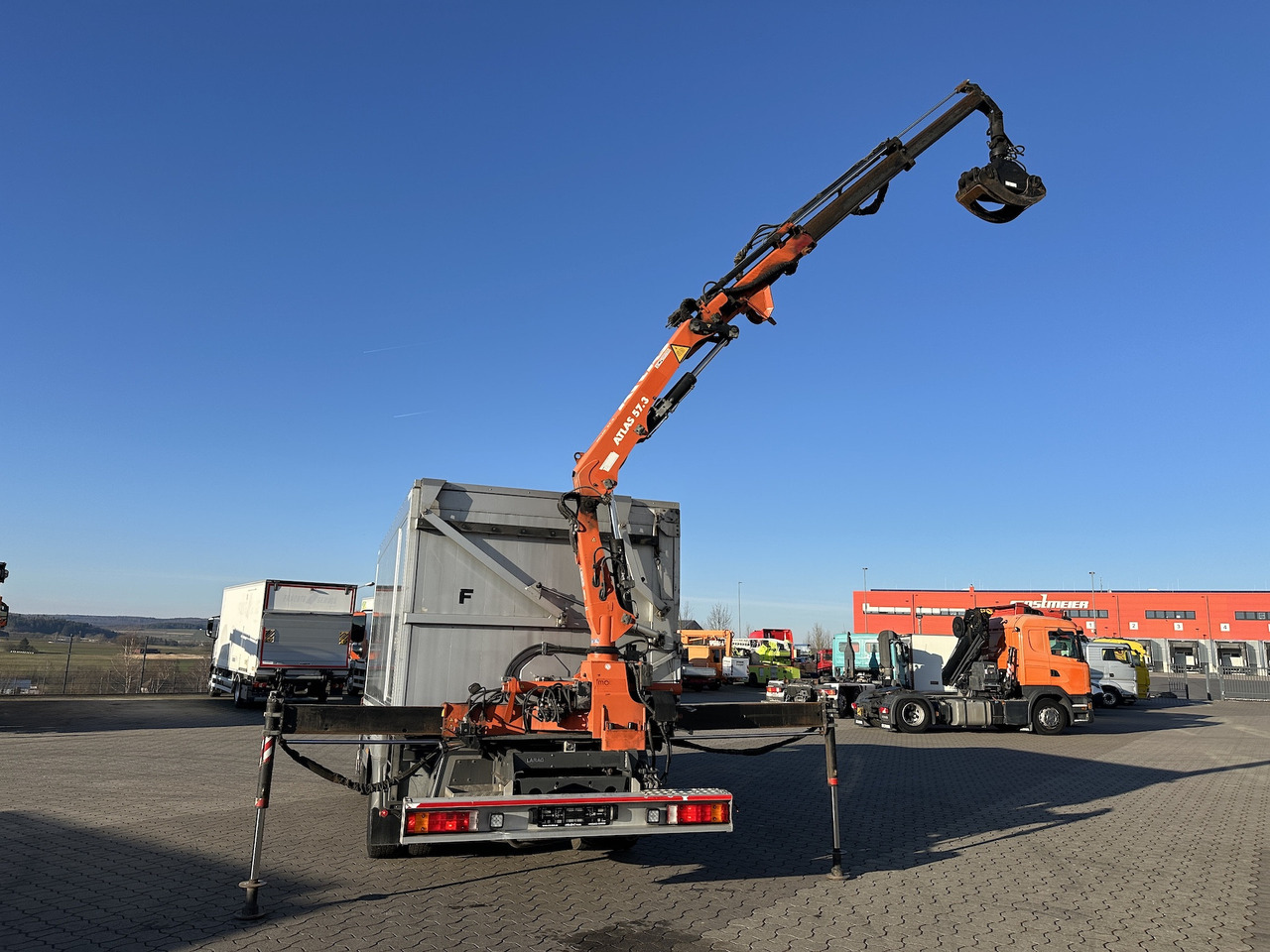 Mercedes-Benz Atego 1529 4x2  Atlas 57.3-A2   Kadaverkipper - Auto s hydraulickou rukou, Sklápěč: obrázek 4 Mercedes-Benz Atego 1529 4x2  Atlas 57.3-A2   Kadaverkipper - Auto s hydraulickou rukou, Sklápěč: obrázek 4