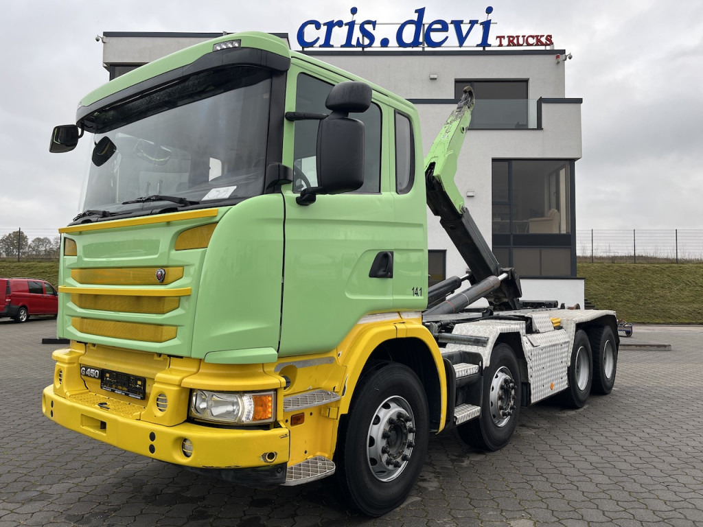 Scania G 450 8x4 Trösch Abrollkipper - Hákový nosič kontejnerů: obrázek 1 Scania G 450 8x4 Trösch Abrollkipper - Hákový nosič kontejnerů: obrázek 1