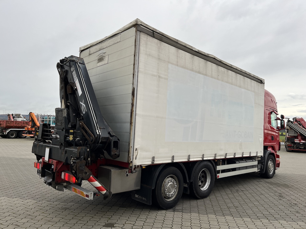Plachtový nákladní auto, Auto s hydraulickou rukou Scania R440 6x2  Hiab 166 E-5 HiDuo | AHK | Lenk-Lift A.: obrázek 11