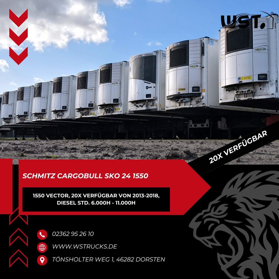 Schmitz Cargobull Kühlauflieger Blumenbreit Vector 1550 - Chladírenský návěs: obrázek 1 Schmitz Cargobull Kühlauflieger Blumenbreit Vector 1550 - Chladírenský návěs: obrázek 1