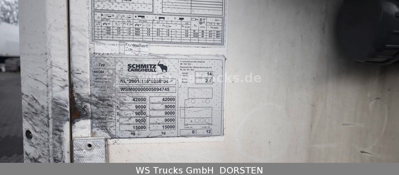 Schmitz Cargobull SKO 24 Kühlauflieger | Rohrbahn Vector 1850Mt - Chladírenský návěs: obrázek 5 Schmitz Cargobull SKO 24 Kühlauflieger | Rohrbahn Vector 1850Mt - Chladírenský návěs: obrázek 5