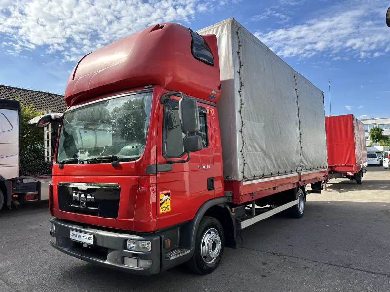 MAN TGL 8.180 FBL Plane langes Haus Topsleeper Klima - Plachtová dodávka: obrázek 1 MAN TGL 8.180 FBL Plane langes Haus Topsleeper Klima - Plachtová dodávka: obrázek 1