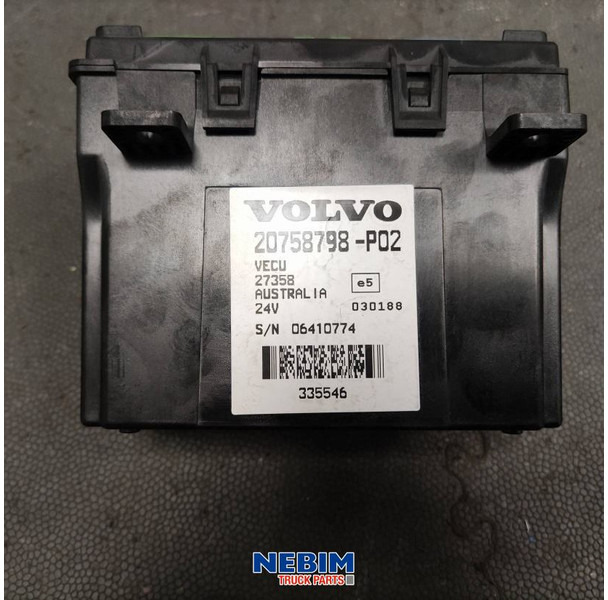 Volvo Volvo - 20758798 - Regeleenheid VECU - Náhradní díly pro Nákladní auto: obrázek 3 Volvo Volvo - 20758798 - Regeleenheid VECU - Náhradní díly pro Nákladní auto: obrázek 3