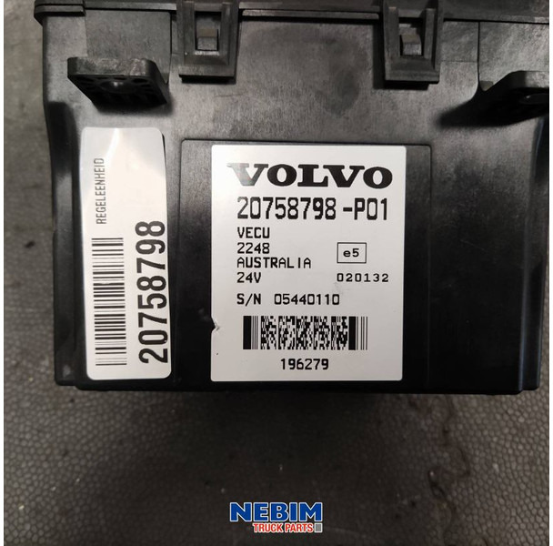 Volvo Volvo - 20758798 - Regeleenheid VECU - Náhradní díly pro Nákladní auto: obrázek 4 Volvo Volvo - 20758798 - Regeleenheid VECU - Náhradní díly pro Nákladní auto: obrázek 4