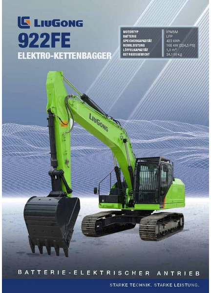 LIUGONG 922 FE vollelektrisch, 24.100 kg - Pásové rýpadlo: obrázek 1 LIUGONG 922 FE vollelektrisch, 24.100 kg - Pásové rýpadlo: obrázek 1