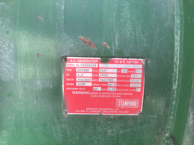 Elektrický generátor Detroit Diesel 12V92 TA GENERATOR 500KVA USED: obrázek 8