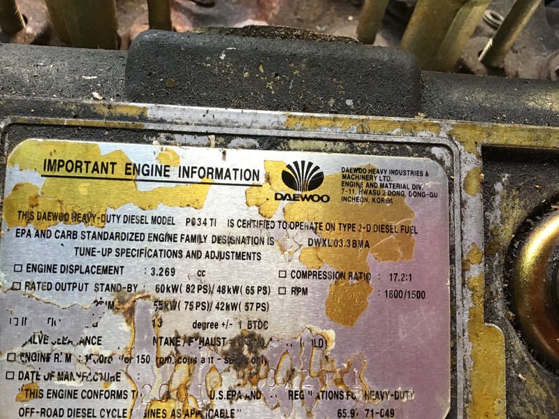 Doosan EWOO DAEWOO PO34TI GENERATOR 50 KVA USED - Elektrický generátor: obrázek 5 Doosan EWOO DAEWOO PO34TI GENERATOR 50 KVA USED - Elektrický generátor: obrázek 5