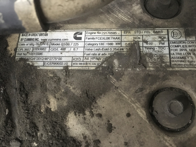 Stavební technika Cummins QSB6.7 CPL3857 FOR PARTS: obrázek 6