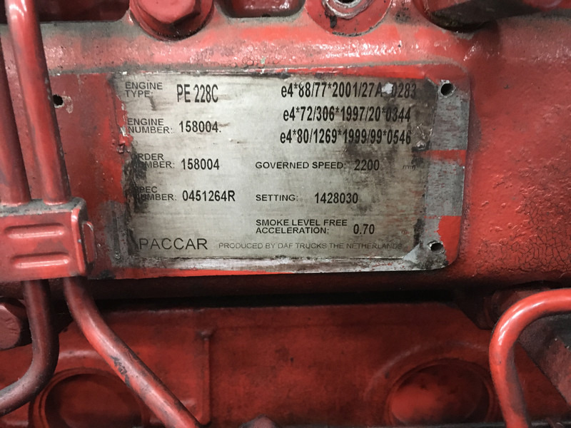 Stavební technika DAF PE228C FOR PARTS: obrázek 6