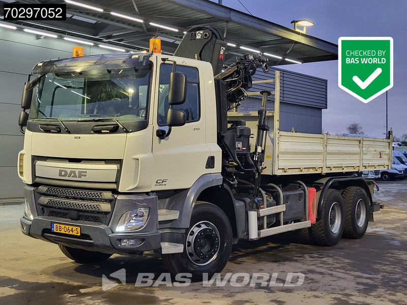 DAF CF 370 CF 6X4 HIAB 144 BS-3 HIDUO Crane Kran 8m3 Tipper Big-Axle Steelsuspension Euro 6 - Sklápěč, Auto s hydraulickou rukou: obrázek 1 DAF CF 370 CF 6X4 HIAB 144 BS-3 HIDUO Crane Kran 8m3 Tipper Big-Axle Steelsuspension Euro 6 - Sklápěč, Auto s hydraulickou rukou: obrázek 1