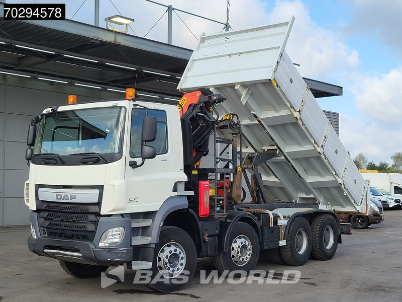 DAF CF 460 8X4 Palfinger PK18002 EH Crane tipper Retarder Big-Axle Steelsuspension Manual - Sklápěč, Auto s hydraulickou rukou: obrázek 2 DAF CF 460 8X4 Palfinger PK18002 EH Crane tipper Retarder Big-Axle Steelsuspension Manual - Sklápěč, Auto s hydraulickou rukou: obrázek 2