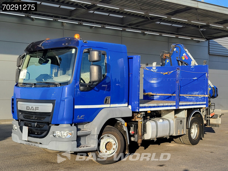 Nákladní automobil valníkový/ Plošinový, Auto s hydraulickou rukou DAF LF 260 LF 4X2 HIAB 111 B-2 HIDUO Crane Automatic ACC Euro 6: obrázek 8