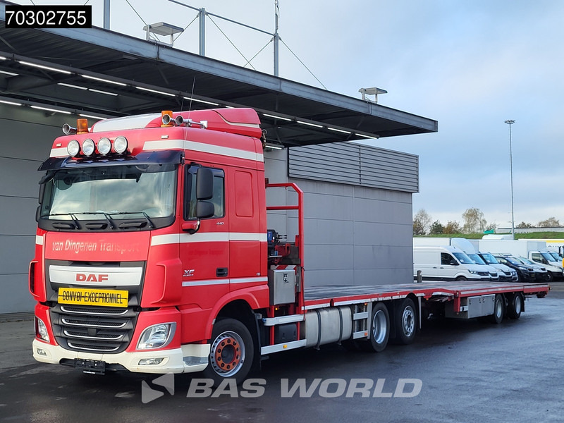 DAF XF 440 XF 6X2 NL-Truck Transporter APK HMF 900-K2 crane Winch Lift-Lenkachse Euro 6 - Nákladní automobil valníkový/ Plošinový, Auto s hydraulickou rukou: obrázek 5 DAF XF 440 XF 6X2 NL-Truck Transporter APK HMF 900-K2 crane Winch Lift-Lenkachse Euro 6 - Nákladní automobil valníkový/ Plošinový, Auto s hydraulickou rukou: obrázek 5
