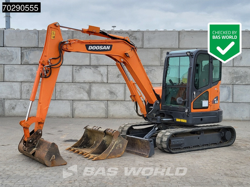 Doosan DX63-3 3 BUCKETS - A/C - Mini rýpadlo: obrázek 1 Doosan DX63-3 3 BUCKETS - A/C - Mini rýpadlo: obrázek 1