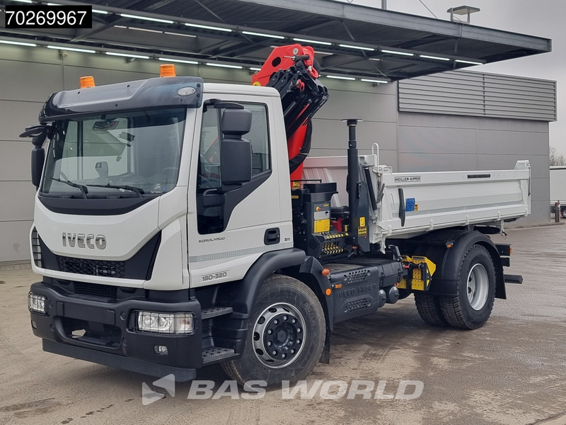 Nový Sklápěč, Auto s hydraulickou rukou Iveco Eurocargo 180E320 4X2 Steelsuspension 3-Seiten Palfinger PK12.501 Euro 6: obrázek 16