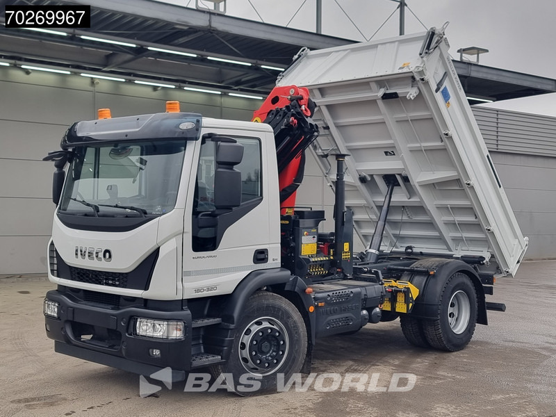Nový Sklápěč, Auto s hydraulickou rukou Iveco Eurocargo 180E320 4X2 Steelsuspension 3-Seiten Palfinger PK12.501 Euro 6: obrázek 11