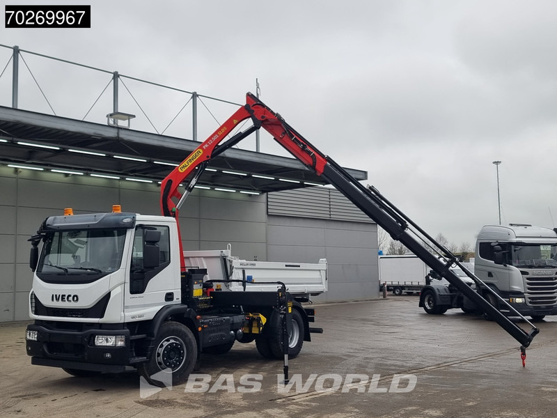Nový Sklápěč, Auto s hydraulickou rukou Iveco Eurocargo 180E320 4X2 Steelsuspension 3-Seiten Palfinger PK12.501 Euro 6: obrázek 7