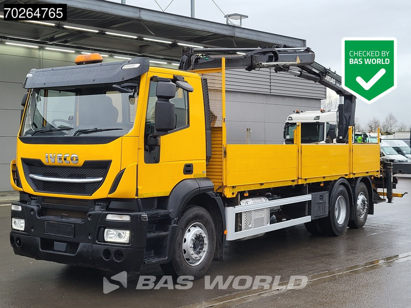 Iveco Stralis 310 6X2 RHD! Lift+Lenkachse Atlas 135.2VE-A11 Kran Crane Euro 6 - Nákladní automobil valníkový/ Plošinový, Auto s hydraulickou rukou: obrázek 1 Iveco Stralis 310 6X2 RHD! Lift+Lenkachse Atlas 135.2VE-A11 Kran Crane Euro 6 - Nákladní automobil valníkový/ Plošinový, Auto s hydraulickou rukou: obrázek 1