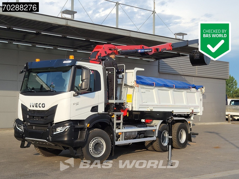 Iveco X-Way 480 6X4 NEW! HMF 2243Z-RCS Z-Crane kran 12m3 KH-Kipper Retarder Big-Axle - Sklápěč, Auto s hydraulickou rukou: obrázek 1 Iveco X-Way 480 6X4 NEW! HMF 2243Z-RCS Z-Crane kran 12m3 KH-Kipper Retarder Big-Axle - Sklápěč, Auto s hydraulickou rukou: obrázek 1