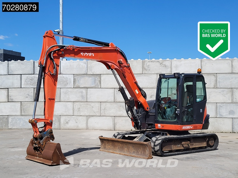 Kubota KX080-4 - Pásové rýpadlo: obrázek 1 Kubota KX080-4 - Pásové rýpadlo: obrázek 1