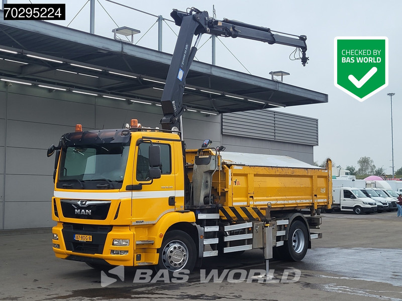 MAN TGM 18.250 TGM 4X2 NL-Truck 10m3 HSW Tipper 13Ton HMF 1300-K2 Crane Automatic Euro 6 - Sklápěč, Auto s hydraulickou rukou: obrázek 1 MAN TGM 18.250 TGM 4X2 NL-Truck 10m3 HSW Tipper 13Ton HMF 1300-K2 Crane Automatic Euro 6 - Sklápěč, Auto s hydraulickou rukou: obrázek 1