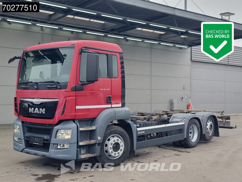 MAN TGS 26.320 6X2 BDF ADR Lift+lenkasche Automatic Euro 6 - Kontejnérový podvozek/ Výměnná nástavba: obrázek 1 MAN TGS 26.320 6X2 BDF ADR Lift+lenkasche Automatic Euro 6 - Kontejnérový podvozek/ Výměnná nástavba: obrázek 1