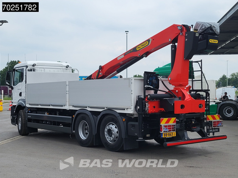 Nový Nákladní automobil valníkový/ Plošinový, Auto s hydraulickou rukou MAN TGS 26.440 6X2 NEW NL-Truck Palfinger PK 20.501 L TEC3 Kran Crane Baustoff Euro 6: obrázek 5