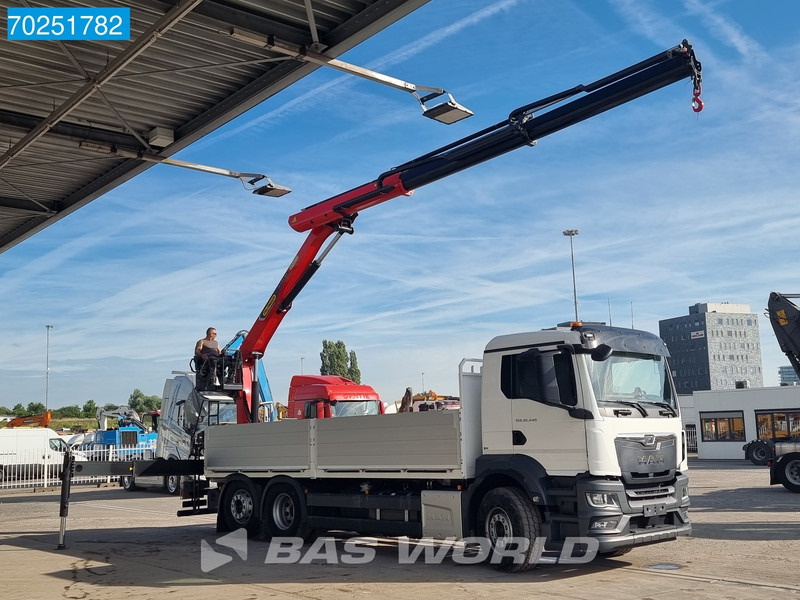 Nový Nákladní automobil valníkový/ Plošinový, Auto s hydraulickou rukou MAN TGS 26.440 6X2 NEW NL-Truck Palfinger PK 20.501 L TEC3 Kran Crane Baustoff Euro 6: obrázek 8