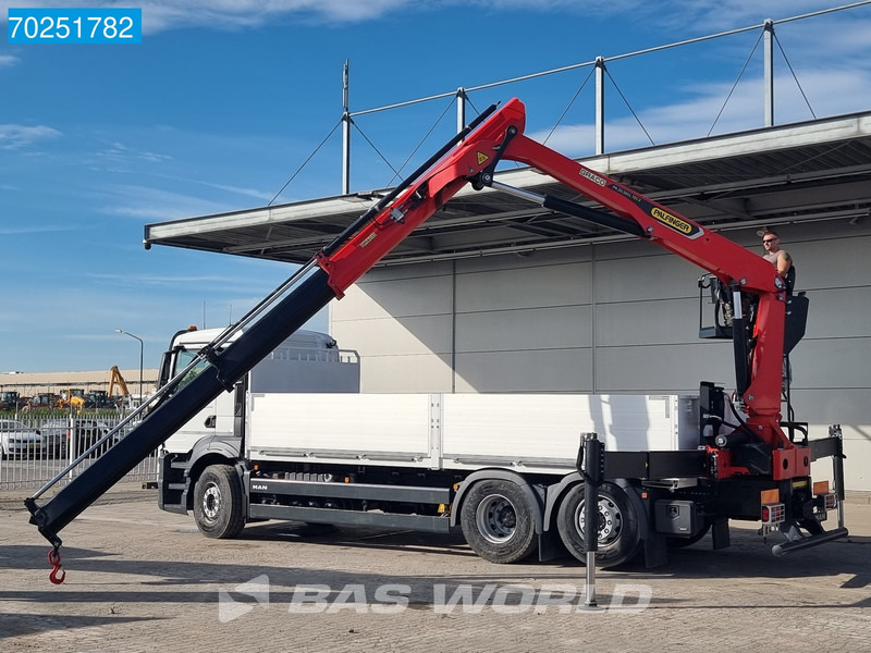 Nový Nákladní automobil valníkový/ Plošinový, Auto s hydraulickou rukou MAN TGS 26.440 6X2 NEW NL-Truck Palfinger PK 20.501 L TEC3 Kran Crane Baustoff Euro 6: obrázek 16