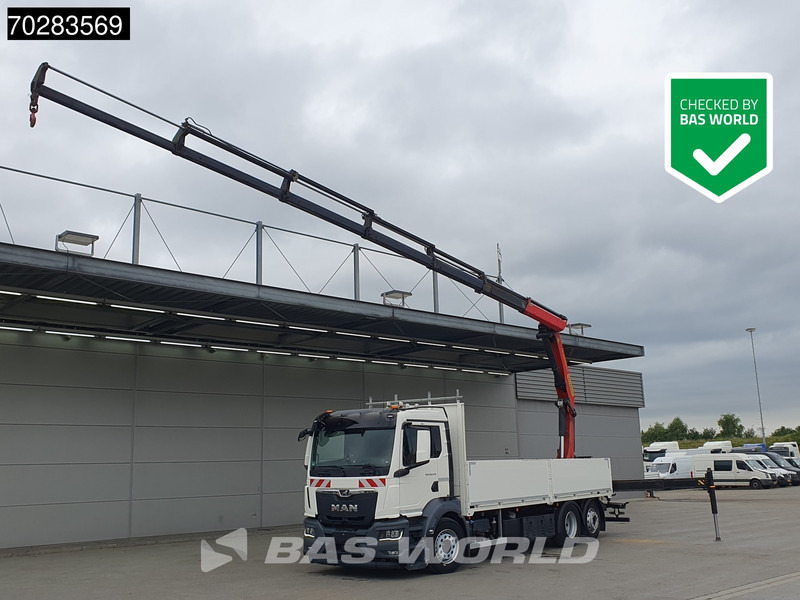 MAN TGS 26.470 6X2 Palfinger PK22002-EH Kran Crane Liftachse Navi Euro 6 - Nákladní automobil valníkový/ Plošinový, Auto s hydraulickou rukou: obrázek 1 MAN TGS 26.470 6X2 Palfinger PK22002-EH Kran Crane Liftachse Navi Euro 6 - Nákladní automobil valníkový/ Plošinový, Auto s hydraulickou rukou: obrázek 1