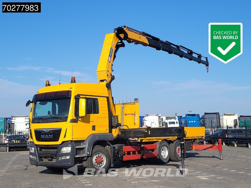 MAN TGS 26.480 6X4 HMF 5020-K6 Crane Kran Hydrodrive Lift+Lenkachse Euro 6 - Nákladní automobil valníkový/ Plošinový, Auto s hydraulickou rukou: obrázek 1 MAN TGS 26.480 6X4 HMF 5020-K6 Crane Kran Hydrodrive Lift+Lenkachse Euro 6 - Nákladní automobil valníkový/ Plošinový, Auto s hydraulickou rukou: obrázek 1