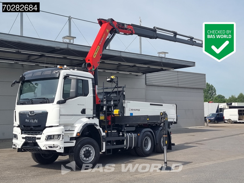 MAN TGS 28.520 6X4 Palfinger PK24001 SLD 5 Kran 2-way tipper Retarder Big-Axle Liftachse Euro 6 - Sklápěč, Auto s hydraulickou rukou: obrázek 1 MAN TGS 28.520 6X4 Palfinger PK24001 SLD 5 Kran 2-way tipper Retarder Big-Axle Liftachse Euro 6 - Sklápěč, Auto s hydraulickou rukou: obrázek 1