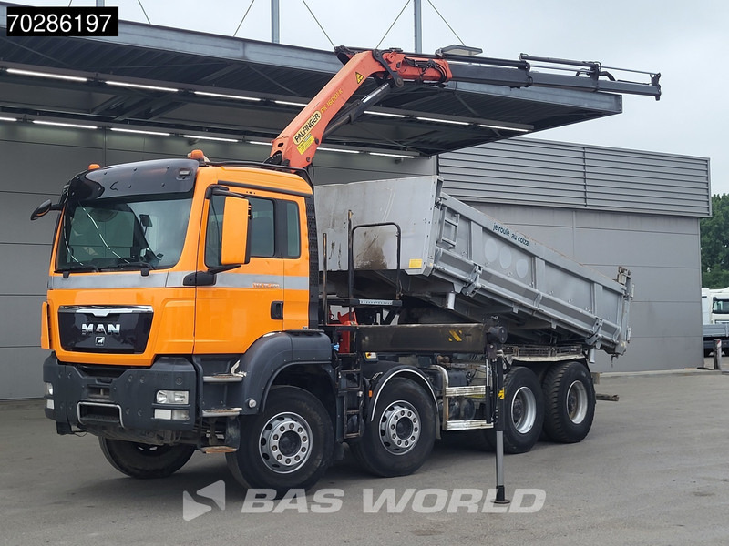 MAN TGS 35.400 8X4 Palfinger PK16001 K Kran Crane Retarder Big-Axle 2-Way tipper Euro 6 - Sklápěč, Auto s hydraulickou rukou: obrázek 3 MAN TGS 35.400 8X4 Palfinger PK16001 K Kran Crane Retarder Big-Axle 2-Way tipper Euro 6 - Sklápěč, Auto s hydraulickou rukou: obrázek 3