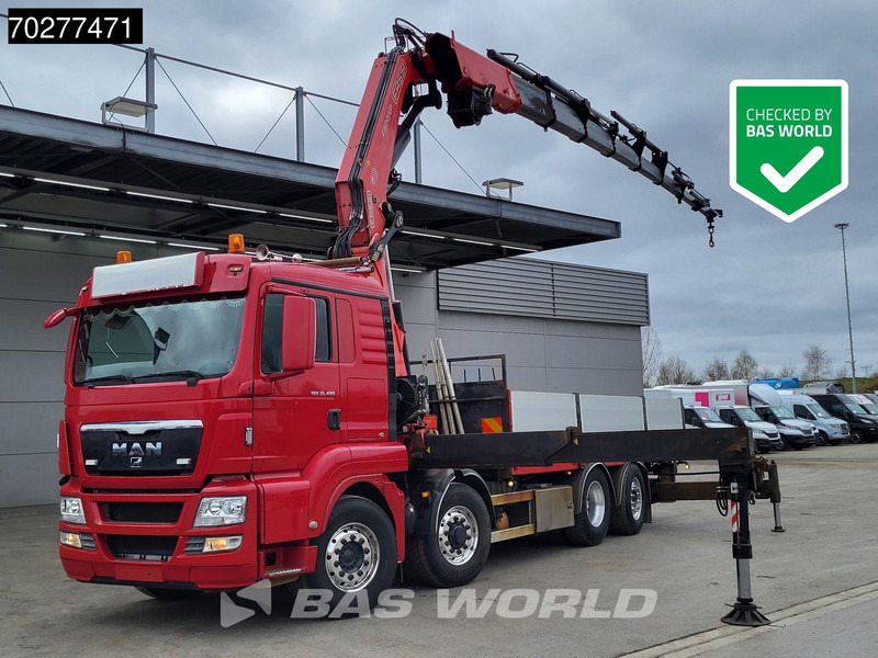 MAN TGS 35.480 8X4 Fassi F800BXP.28 Kran Crane Hydrodrive Lift-Lenkachse Euro 4 - Nákladní automobil valníkový/ Plošinový, Auto s hydraulickou rukou: obrázek 1 MAN TGS 35.480 8X4 Fassi F800BXP.28 Kran Crane Hydrodrive Lift-Lenkachse Euro 4 - Nákladní automobil valníkový/ Plošinový, Auto s hydraulickou rukou: obrázek 1
