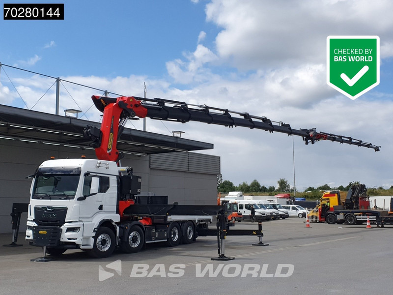 MAN TGS 35.520 8X4 Palfinger PK135.002 TEC 7 Kran Crane Hydrodrive Lift+steering axle Navi LED Euro 6 - Nákladní automobil valníkový/ Plošinový, Auto s hydraulickou rukou: obrázek 1 MAN TGS 35.520 8X4 Palfinger PK135.002 TEC 7 Kran Crane Hydrodrive Lift+steering axle Navi LED Euro 6 - Nákladní automobil valníkový/ Plošinový, Auto s hydraulickou rukou: obrázek 1
