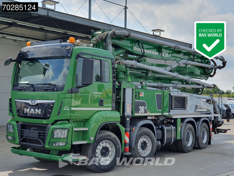 MAN TGS 37.460 8X4 Putzmeister M36-4 Pump Manual Big-Axle Steelsuspension Navi Euro 6 - Autočerpadlo: obrázek 1 MAN TGS 37.460 8X4 Putzmeister M36-4 Pump Manual Big-Axle Steelsuspension Navi Euro 6 - Autočerpadlo: obrázek 1