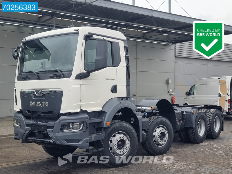 MAN TGS 41.440 8X4 NEW chassis Steelsuspension Automatic Euro 6 - Podvozek s kabinou: obrázek 1 MAN TGS 41.440 8X4 NEW chassis Steelsuspension Automatic Euro 6 - Podvozek s kabinou: obrázek 1