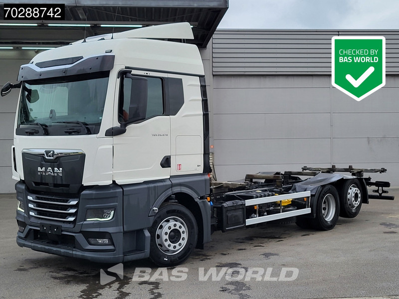 MAN TGX 26.470 6X2 Retarder BDF Standairco Lift-Axle Automatic LED Euro 6 - Kontejnérový podvozek/ Výměnná nástavba: obrázek 1 MAN TGX 26.470 6X2 Retarder BDF Standairco Lift-Axle Automatic LED Euro 6 - Kontejnérový podvozek/ Výměnná nástavba: obrázek 1