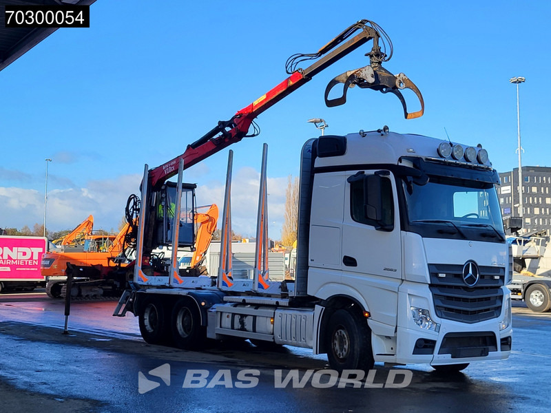 Mercedes-Benz Actros 2663 Actros 6X4 Timber truck FTG V10CX.81 wood crane Big-Axle Automatic Euro 6 - Lesovůz, Auto s hydraulickou rukou: obrázek 3 Mercedes-Benz Actros 2663 Actros 6X4 Timber truck FTG V10CX.81 wood crane Big-Axle Automatic Euro 6 - Lesovůz, Auto s hydraulickou rukou: obrázek 3